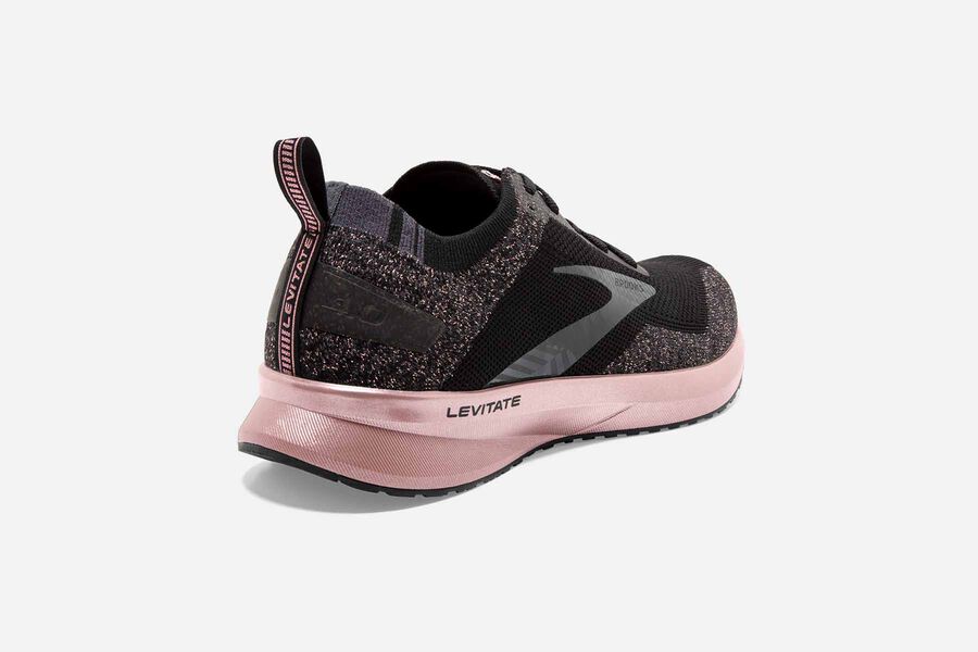 Brooks Israel Levitate 4 Road Running Shoes Womens - Black/Pink - BCD-061825